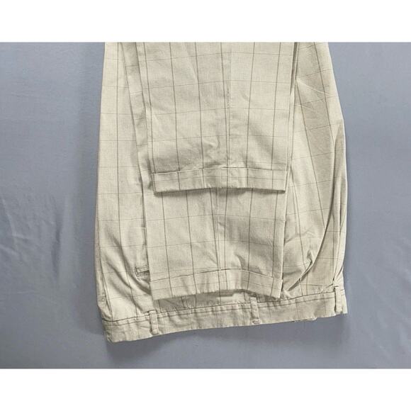 Abercrombie & Fitch Vintage Hong Kong Pleated Chino Pants. Houndstooth, 36X31. - Picture 4 of 11